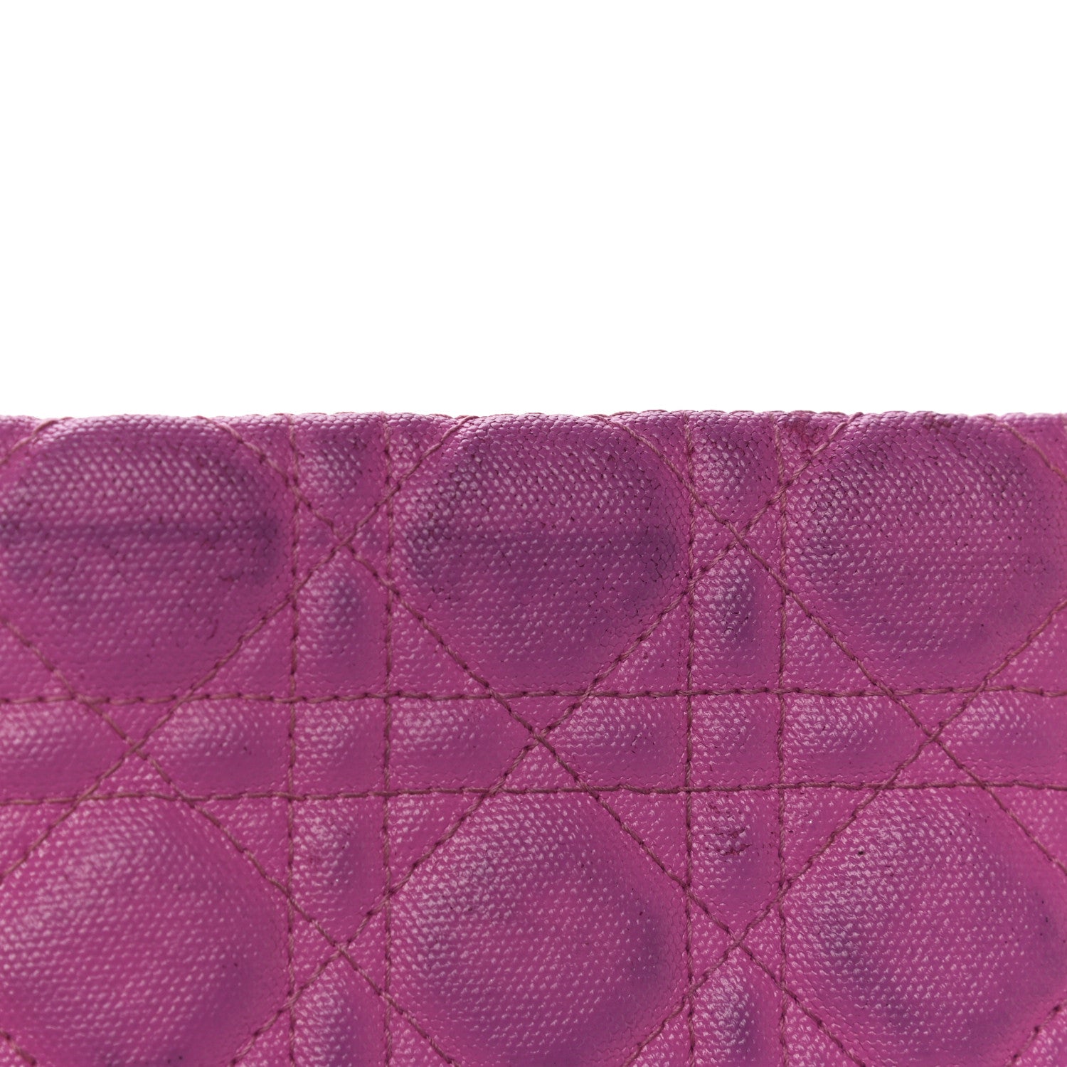 Christian Dior Coated Canvas Cannage Panarea Pouch Purple 12 of 16
