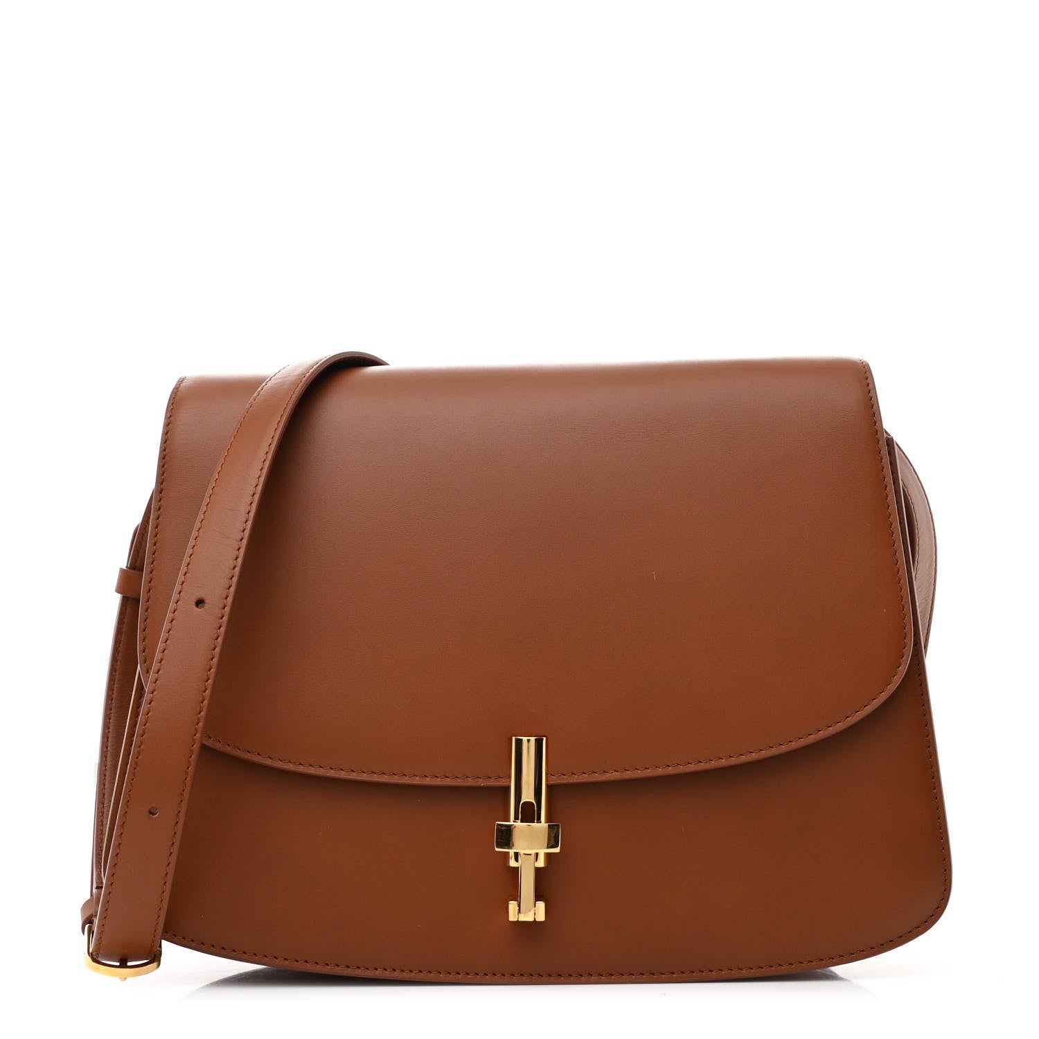 The Row Sleek Calfskin The Sofia 10 Crossbody Twany 1 of 9