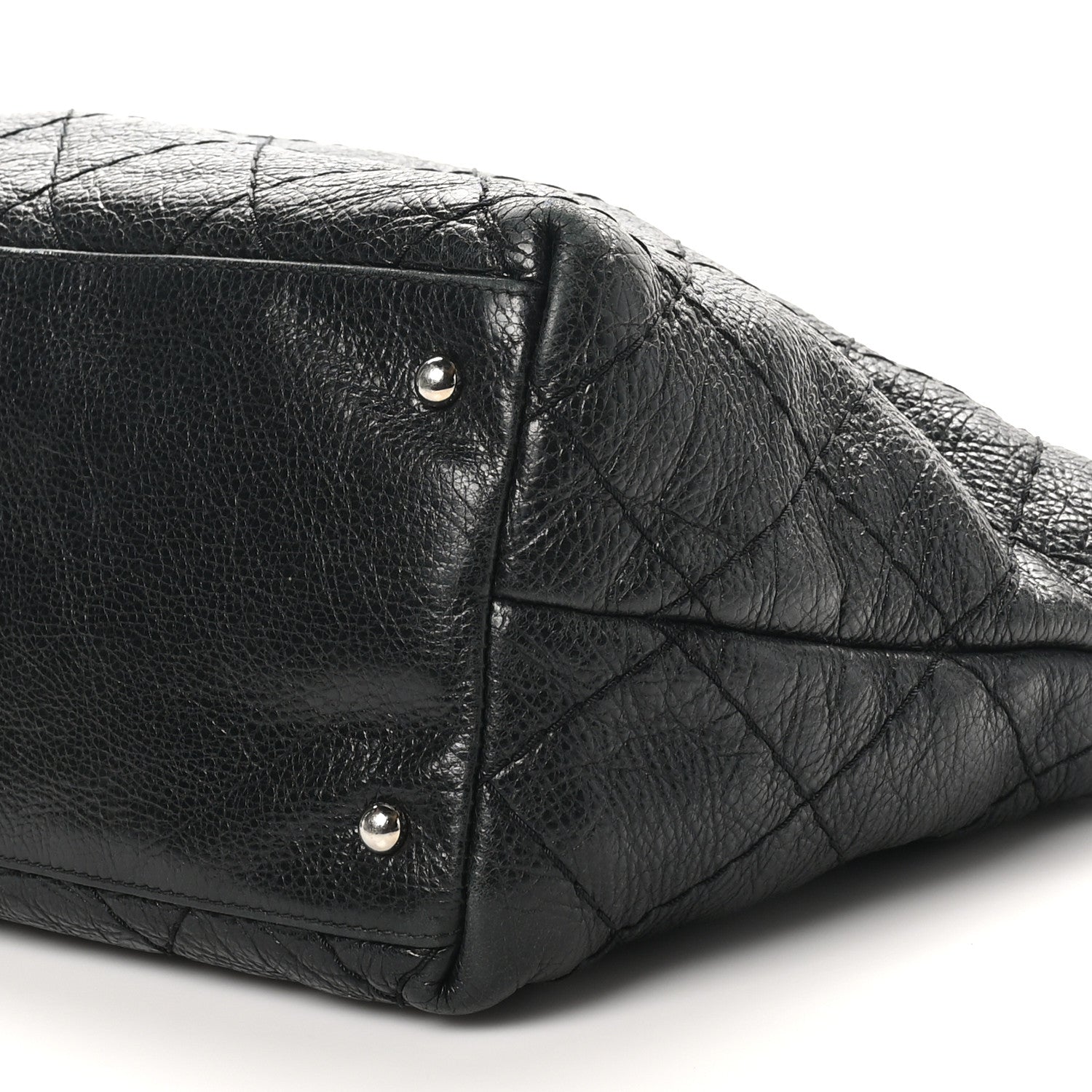 Chanel Glazed Calfskin Large On The Road Tote Black 10 of 10