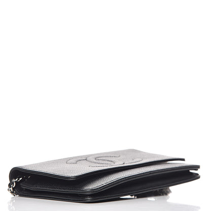 Chanel Caviar Timeless CC Wallet On Chain WOC Black 4 of 16