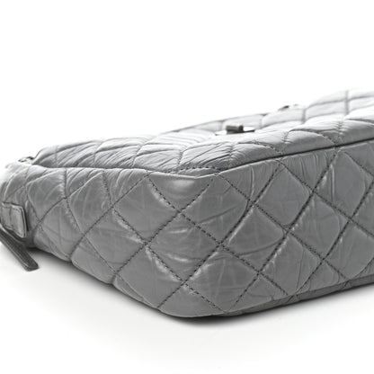 Chanel Aged Calfskin Quilted Large Reissue Camera Case Grey 9 of 11