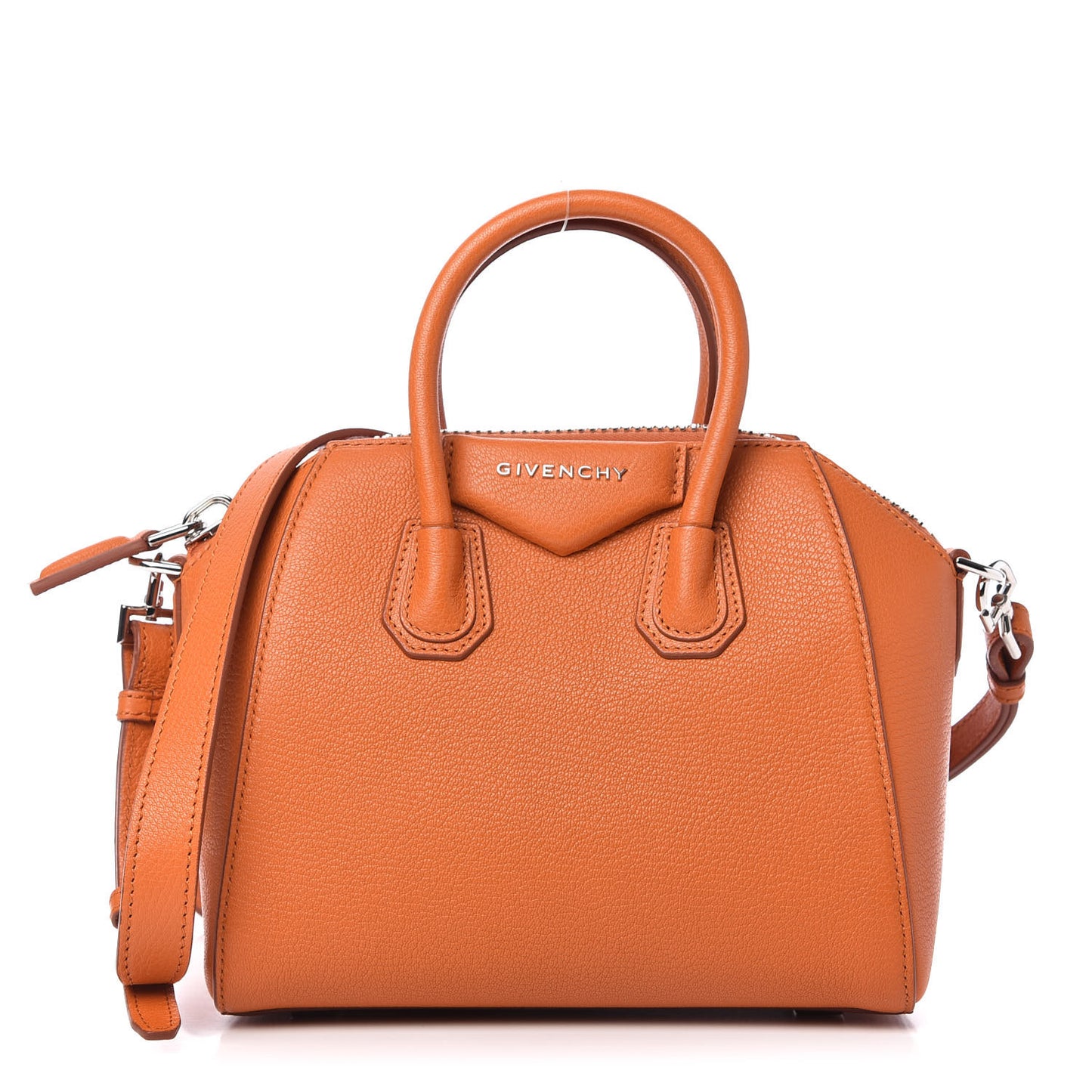 Sugar Goatskin Mini Antigona Rust