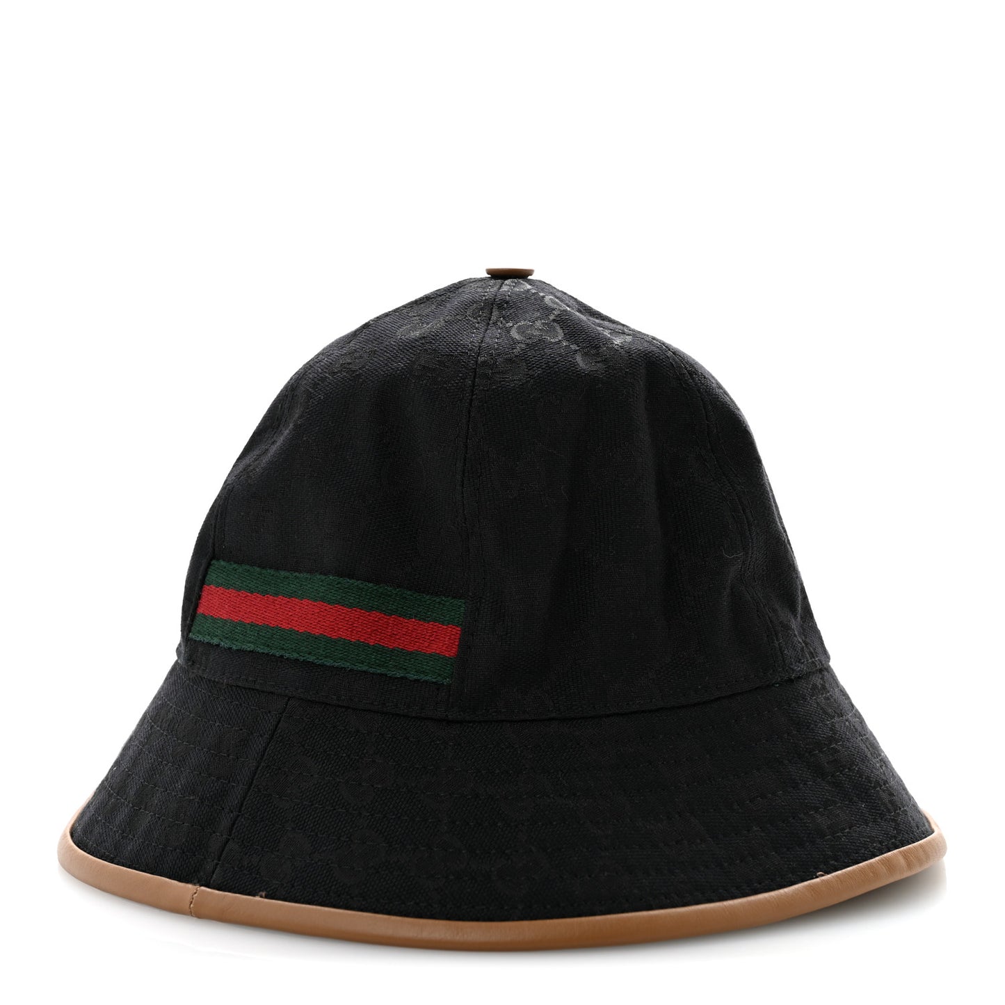 Monogram Web Bucket Hat S Black