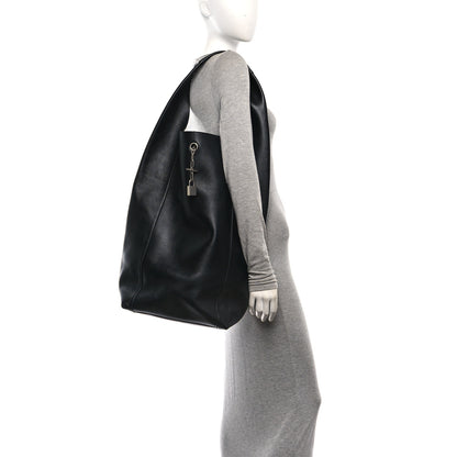 Saint Laurent Supple Calfskin Large Tanger Hobo Black 2 of 11