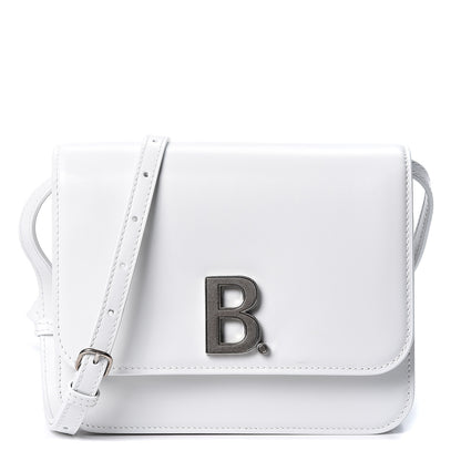 Balenciaga Shiny Box Calfskin Small B Bag White 1 of 8