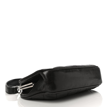 Chanel Lambskin Quilted Kisslock Frame Bag Black 4 of 21