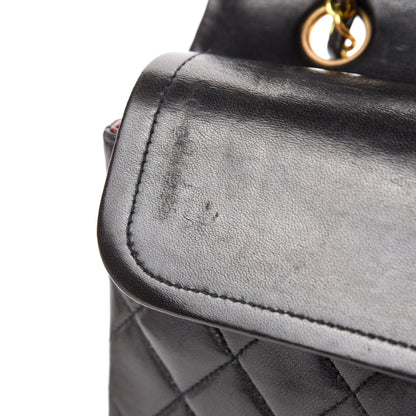 Chanel Lambskin Quilted Medium Double Flap Dark Brown 8 of 13