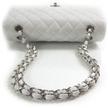 Chanel Caviar Quilted Medium Double Flap White 5 of 11