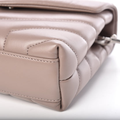 Saint Laurent Calfskin Y Quilted Monogram Toy Loulou Satchel Mink 6 of 9