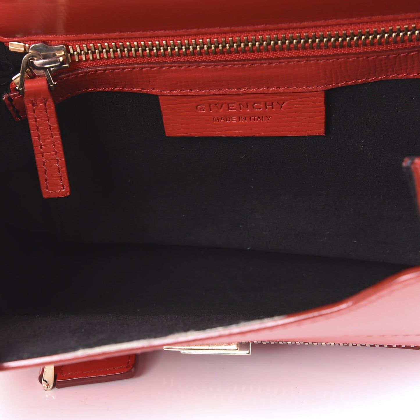 Textured Calfskin Mini Pandora Box Crossbody Bag Red