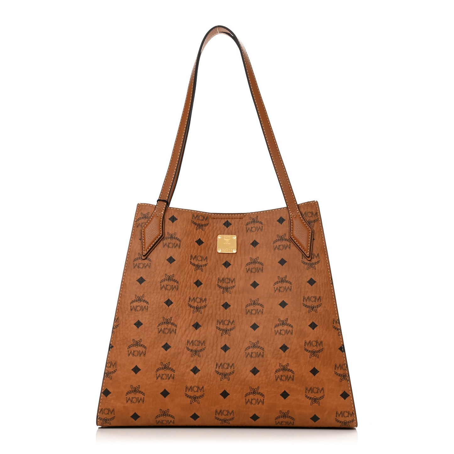 Visetos Medium Luisa Shopper Tote Cognac