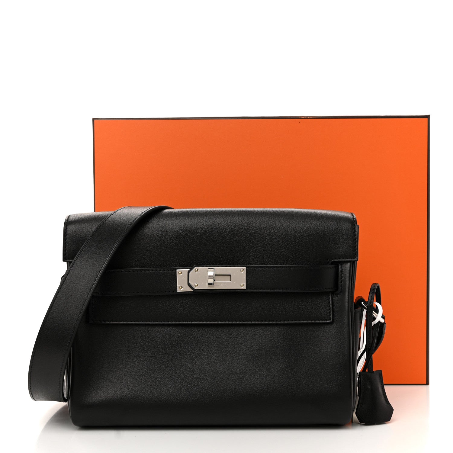 Hermes Evercolor Kelly Messenger PM Black 1849501 – FASHIONPHILE