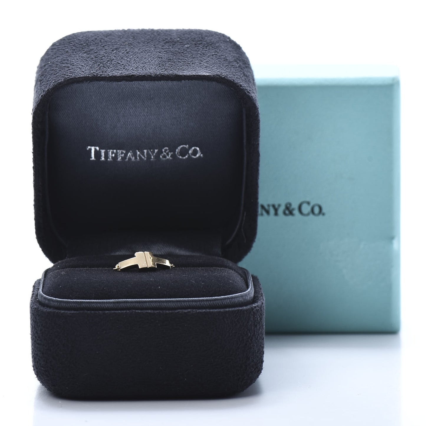 18K Rose Gold T Chain Ring 54 7