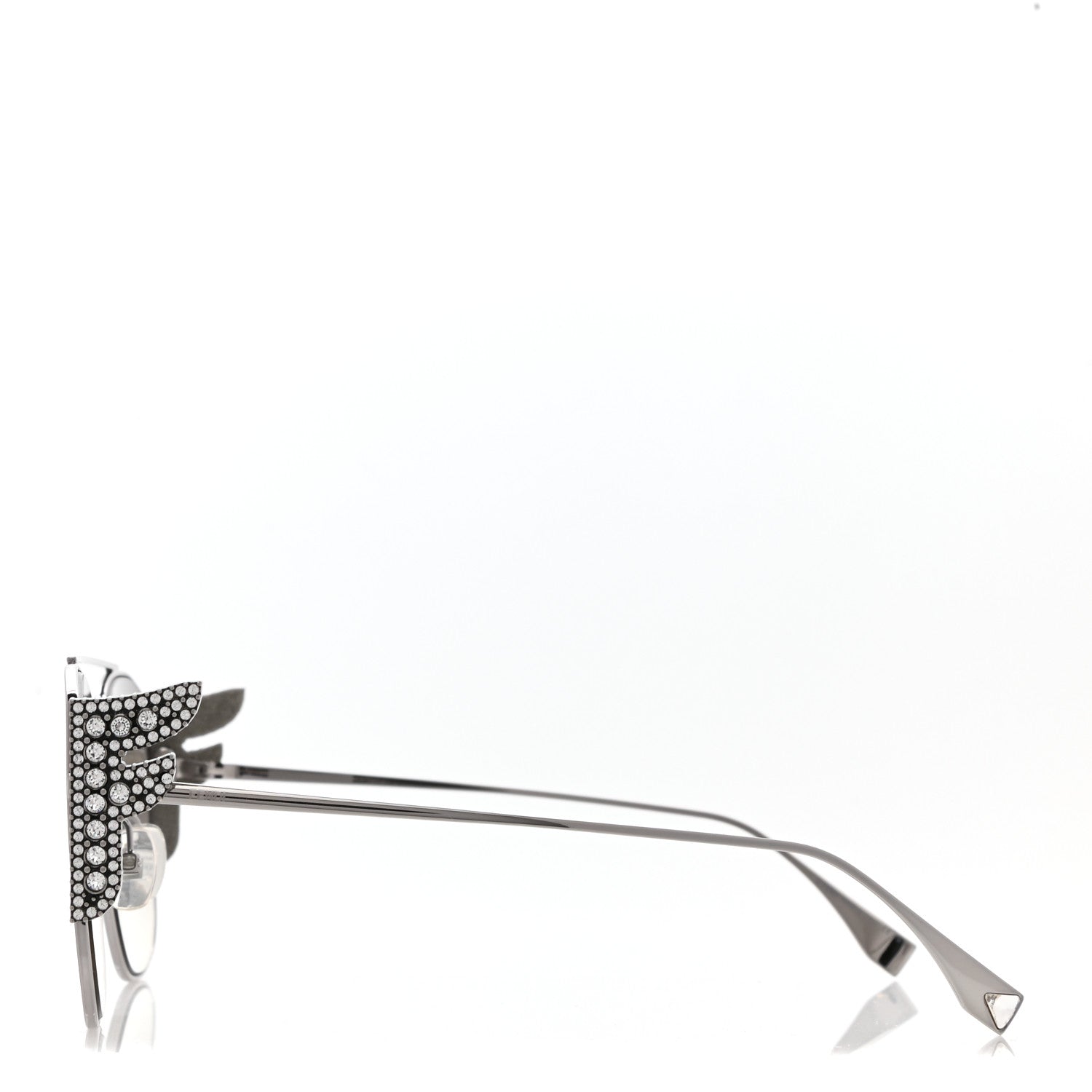 Fendi Crystal Freedom Sunglasses 0380G/S Silver 3 of 7