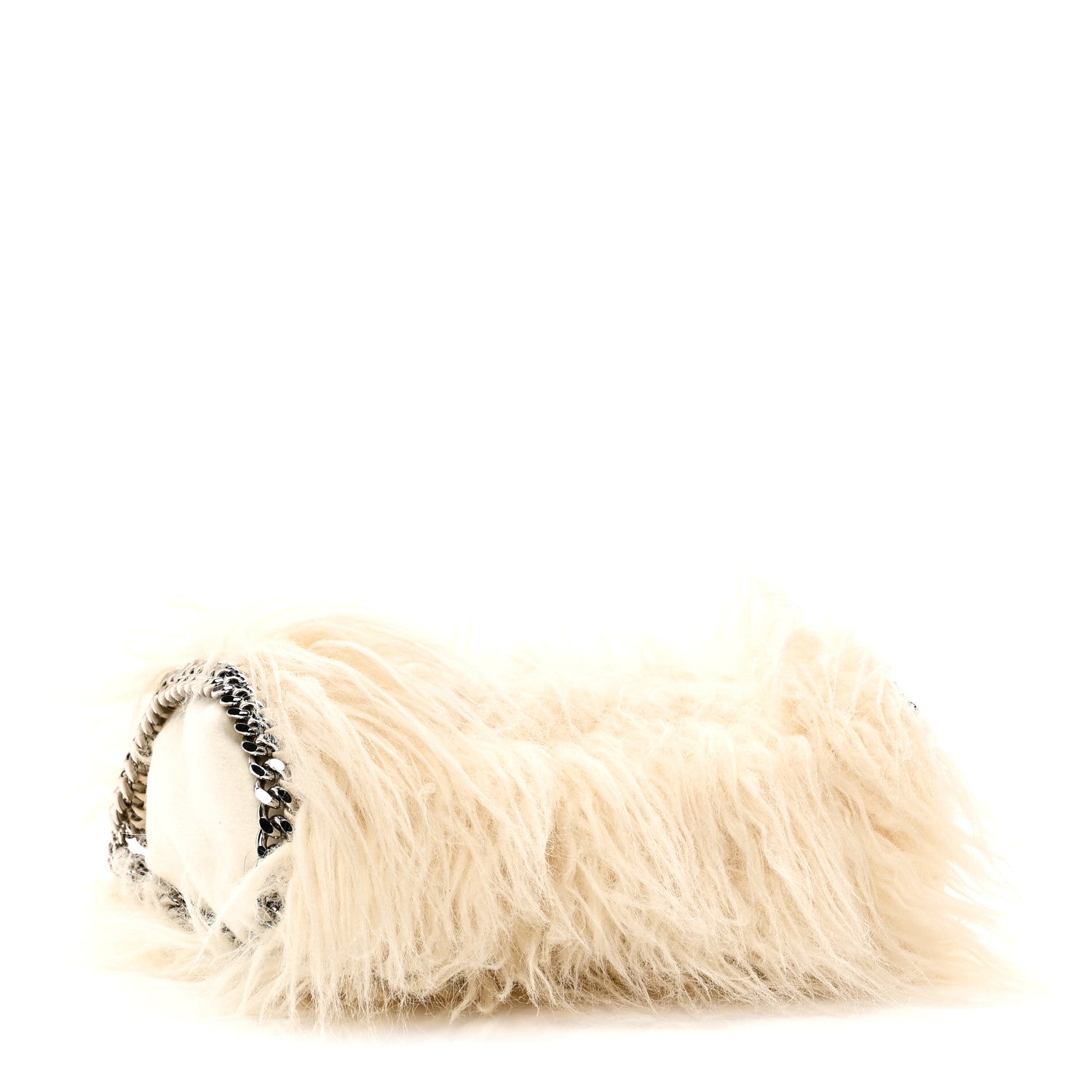 Stella McCartney Eco Fur Mini Falabella Tote Ivory 4 of 9