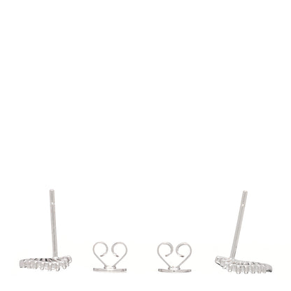Anita Ko 18K White Gold Diamond Small Palm Leaf Earrings 3 of 4