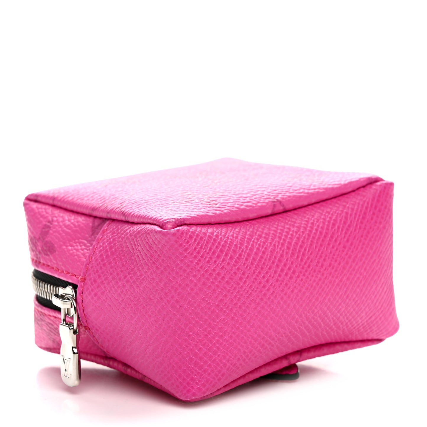 Taigarama Box Pouch Bag Charm Key Ring Fuchsia