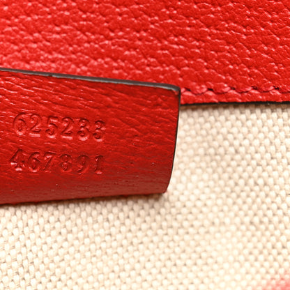 Gucci GG Supreme Monogram Apple Interlocking G Belt Bag Beige Multicolor Lobster Red 8 of 11