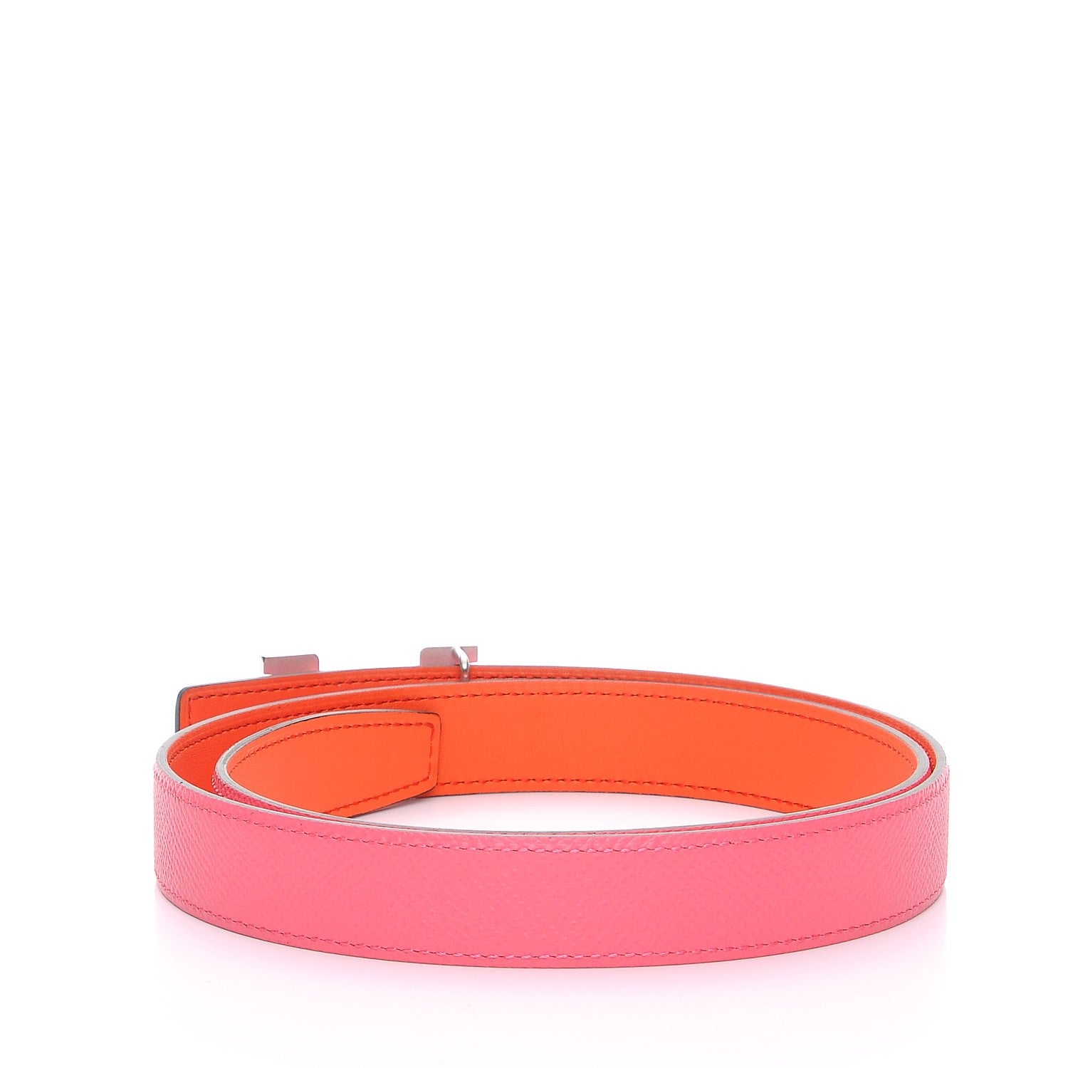 Hermes Swift Epsom 24mm Mini Constance Belt 80 Orange Poppy Rose Azalee 3 of 7