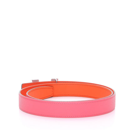 Hermes Swift Epsom 24mm Mini Constance Belt 80 Orange Poppy Rose Azalee 3 of 7
