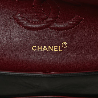 Chanel Lambskin Quilted Medium Double Flap Black 6 of 12