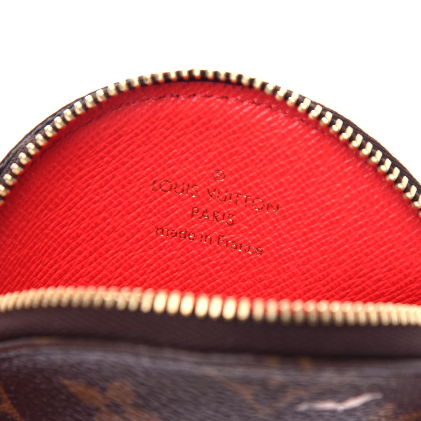 Monogram 2016 Christmas Animation Round Coin Purse Rouge