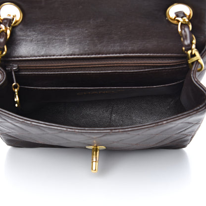 Chanel Lambskin Quilted Mini Square Flap Brown 4 of 14