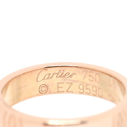 Cartier 18K Pink Gold 4mm Happy Birthday Band Ring 45 3.25 4 of 4
