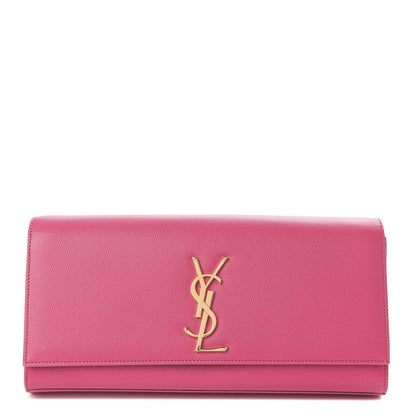Saint Laurent Grain De Poudre Classic Monogram Cassandre Clutch Lipstick Fuchsia 1 of 7