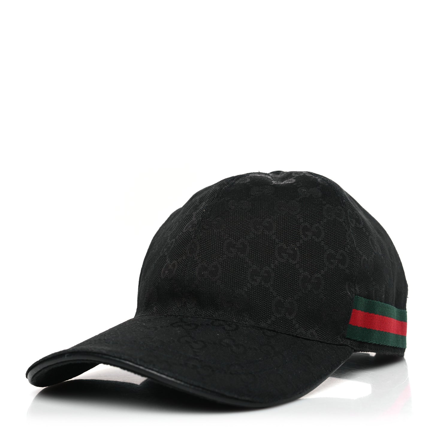 Monogram Web Baseball Hat L Black