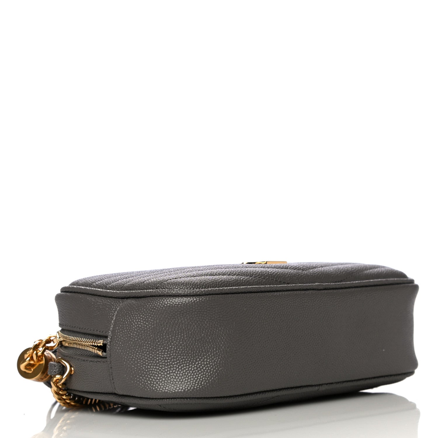 Saint Laurent Grain De Poudre Matelasse Monogram Mini Lou Camera Bag Fog 3 of 9
