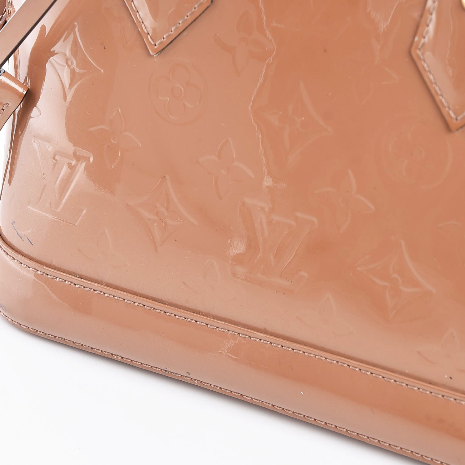 Louis Vuitton Vernis Alma BB Rose Velours 13 of 16