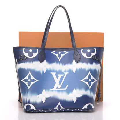 Louis Vuitton Monogram Escale Neverfull MM Blue 12 of 12