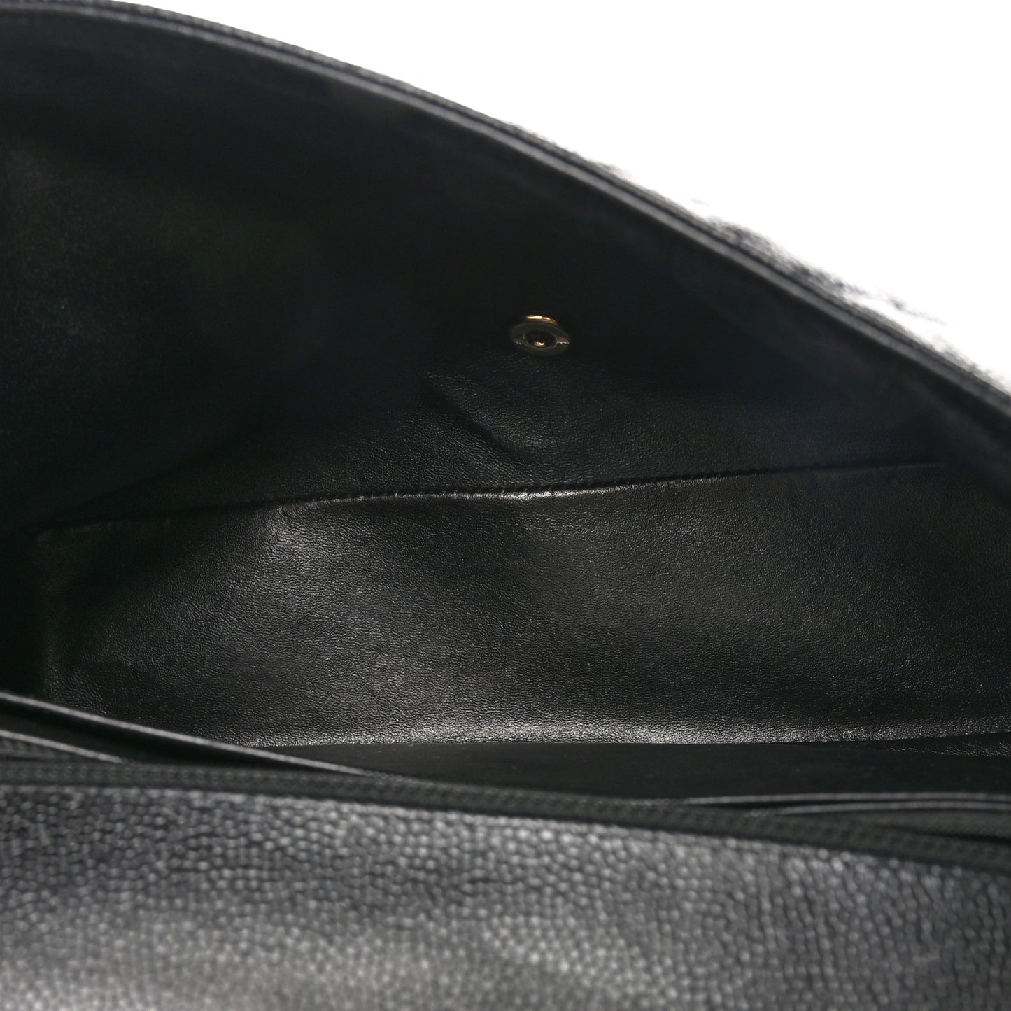 Caviar Quilted Maxi Single Flap Black