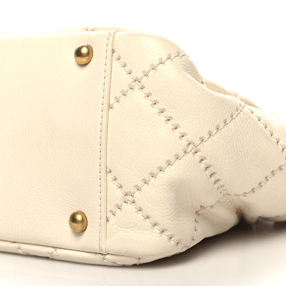 Chanel Calfskin Quilted Retro Chain Flap Beige 10 of 10