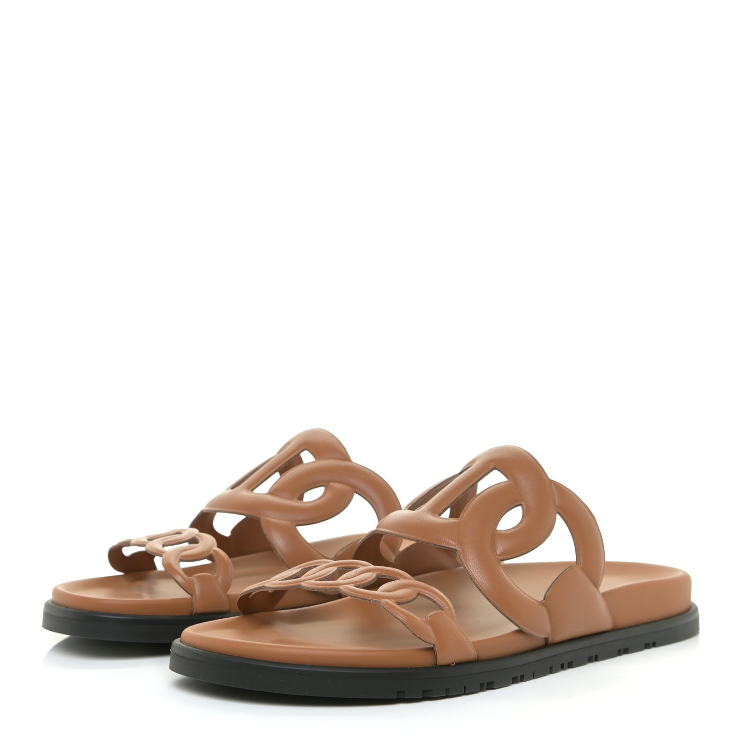 Hermes Nappa Extra Sandals 40 Naturel 3 of 10