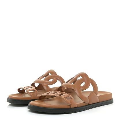 Hermes Nappa Extra Sandals 40 Naturel 3 of 10