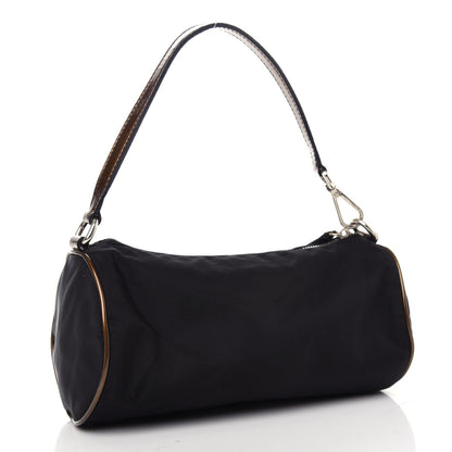 Prada Tessuto Nylon Pochette Bag Black 3 of 10