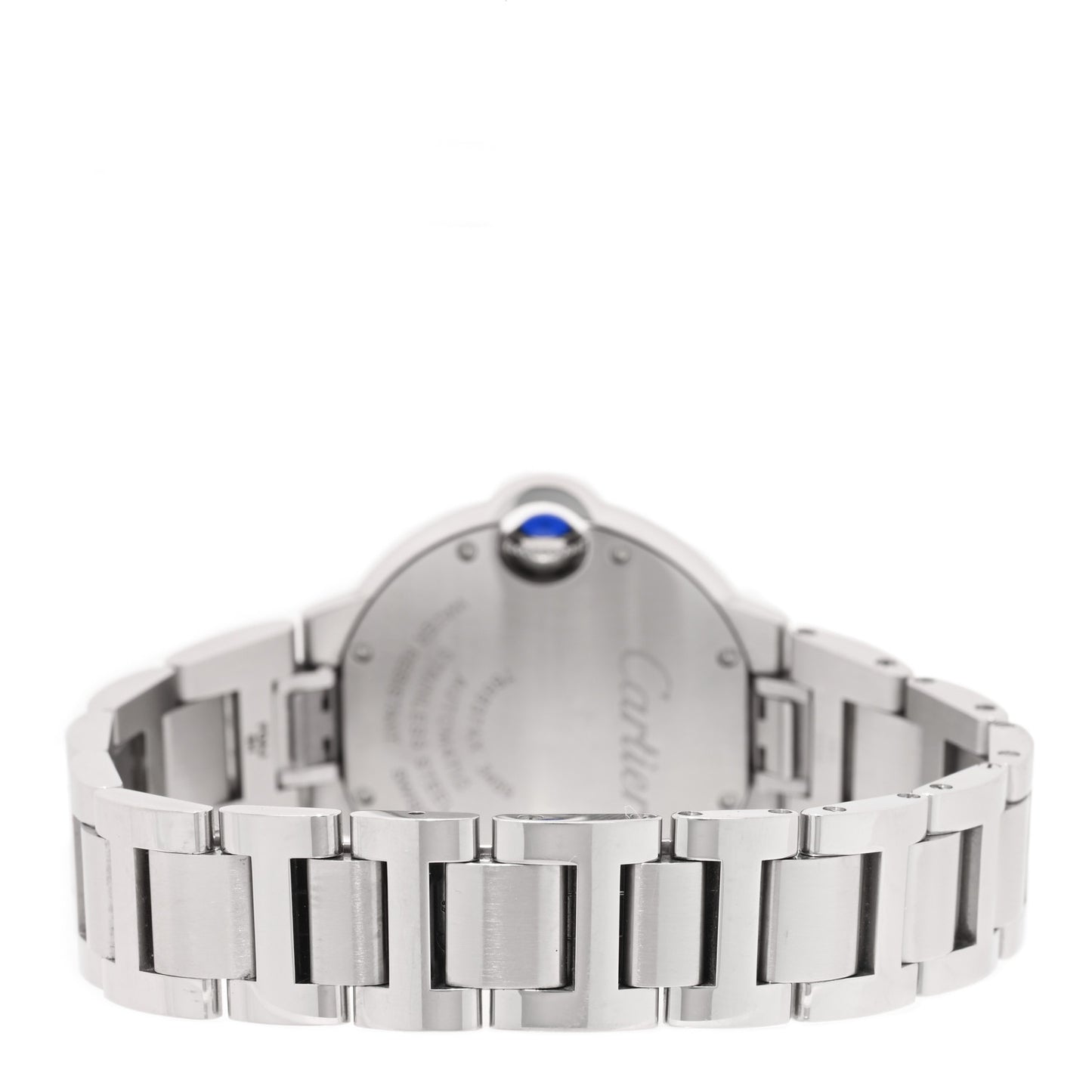 Stainless Steel 33mm Ballon Bleu De Cartier Automatic Watch Pink