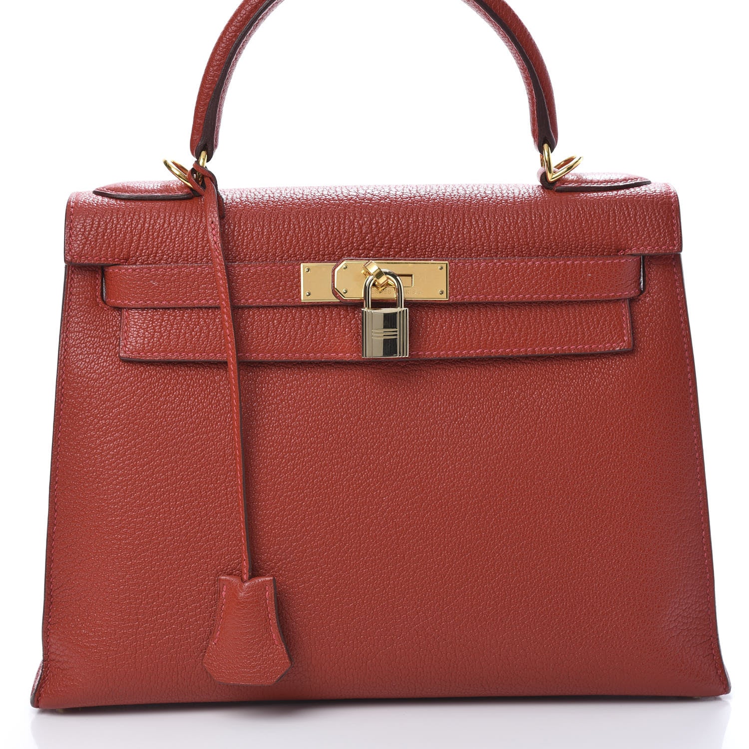 Hermes Chevre Mysore Kelly Sellier 28 Vermillion 37 of 40