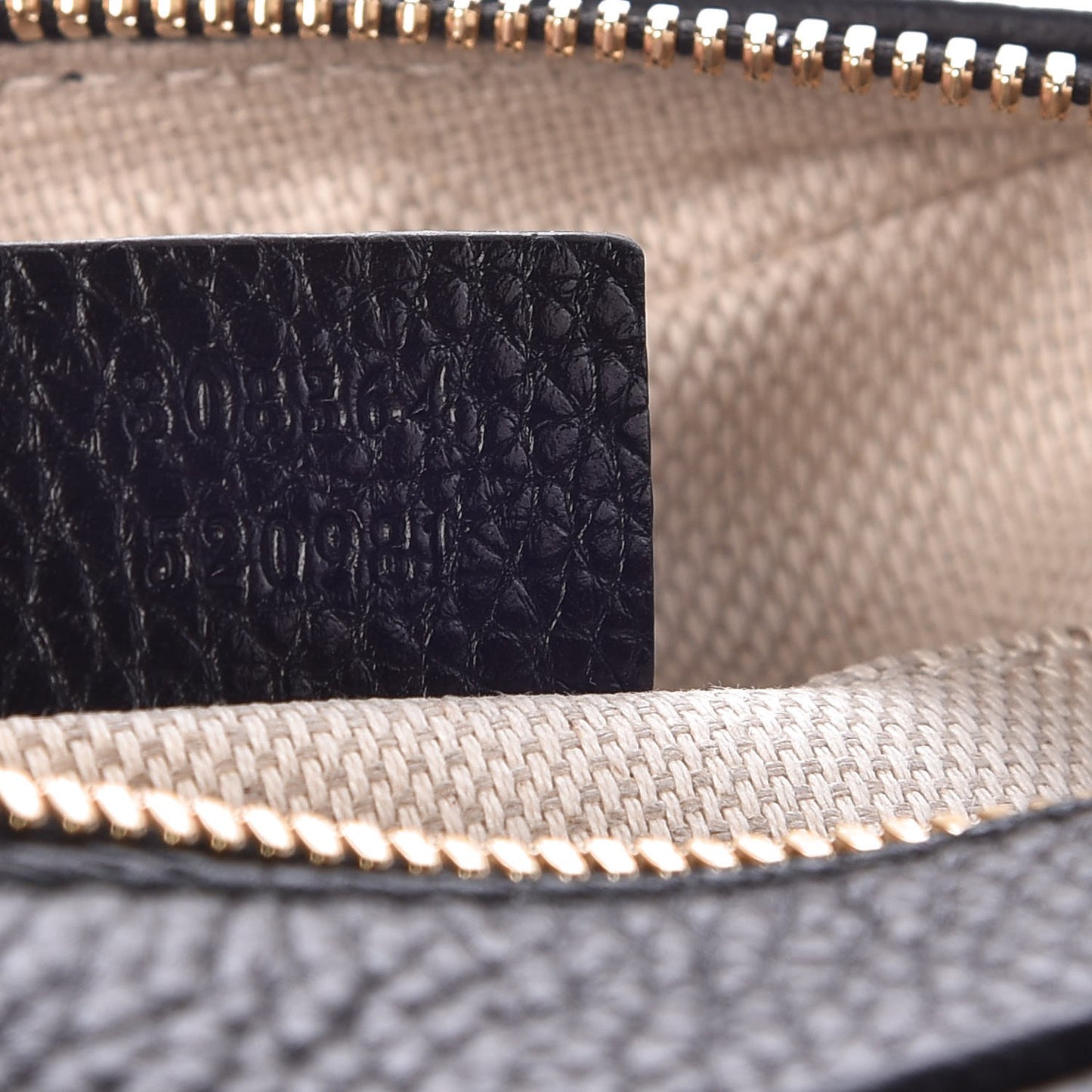 Pebbled Calfskin Small Soho Disco Bag Black