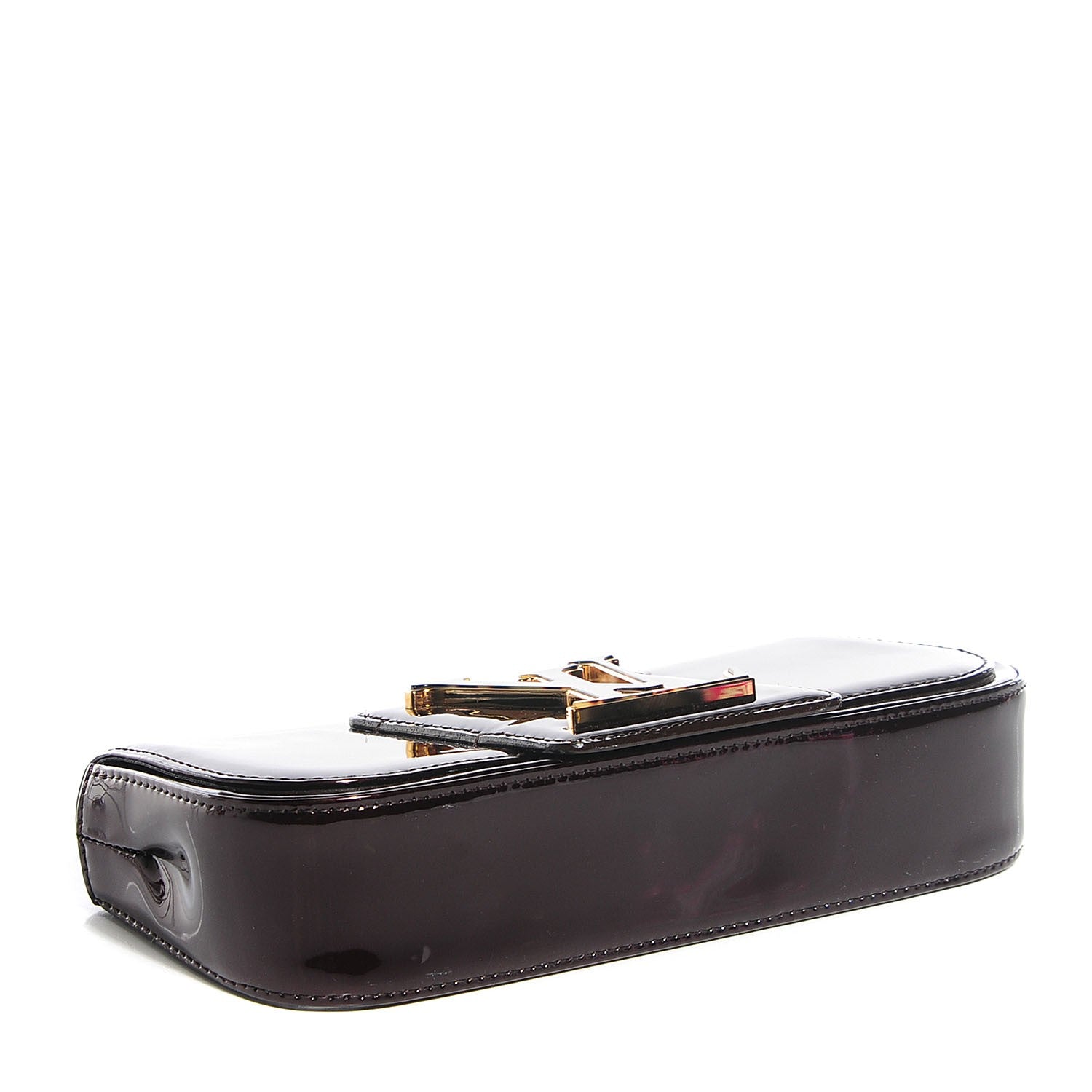 Louis Vuitton Patent Sobe Clutch Amarante 4 of 7