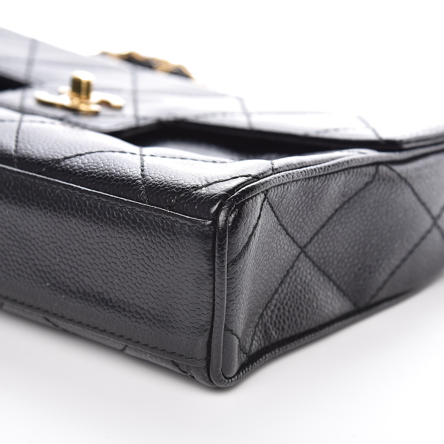 Chanel Caviar Quilted Medium Single Flap Black 10 of 11