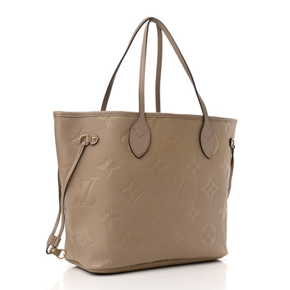 Louis Vuitton Empreinte Monogram Giant Neverfull MM Tourterelle 3 of 10