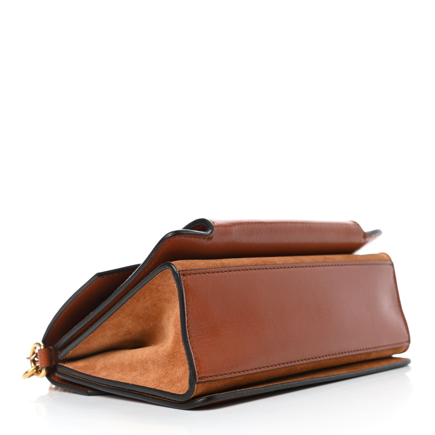 Givenchy Goatskin Small GV3 Shoulder Bag Chestnut 3 of 4
