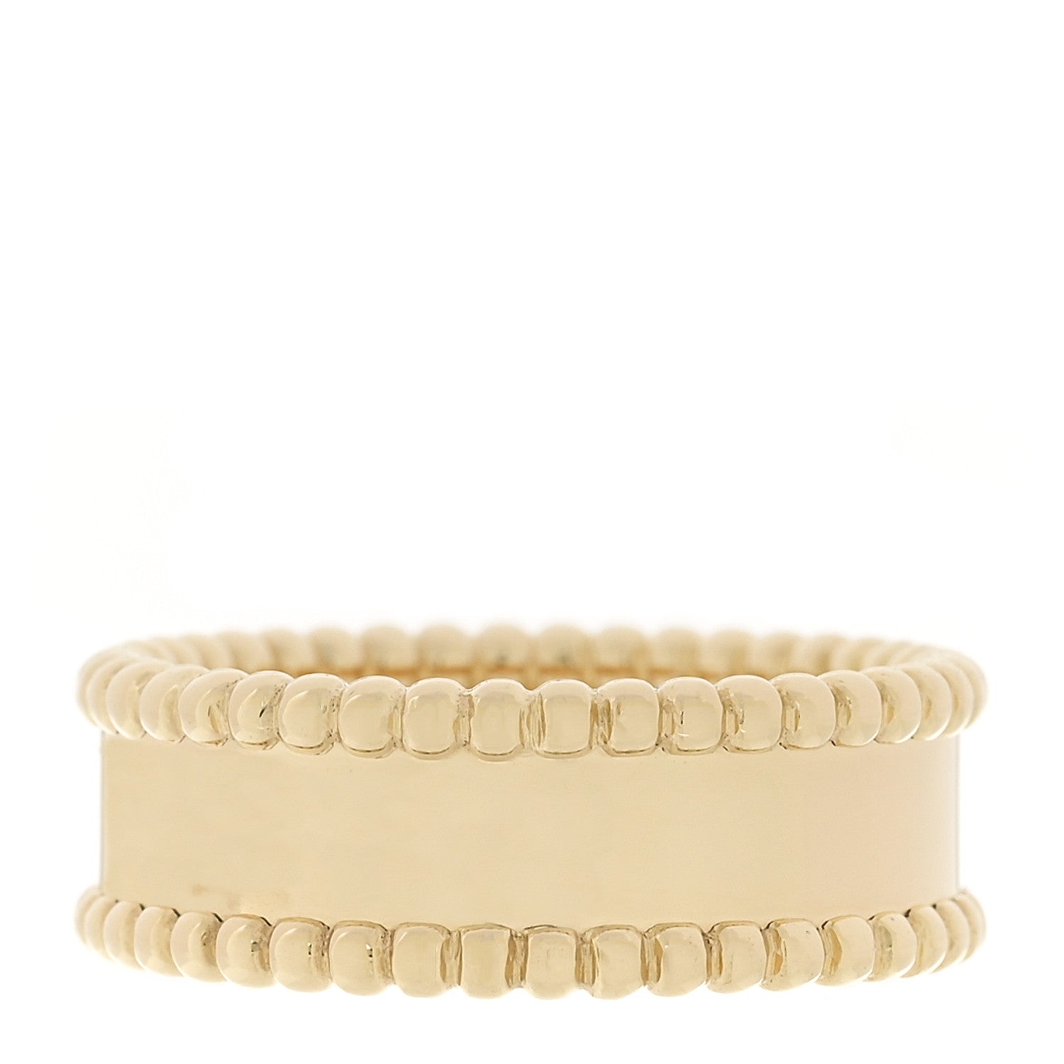 Van Cleef & Arpels 18K Yellow Gold Perlee Signature Ring 59 8.75 3 of 4