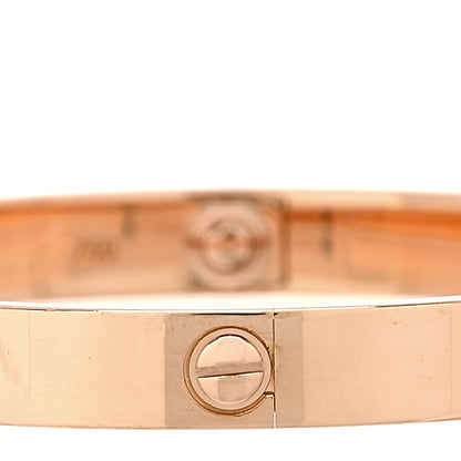 Cartier 18K Pink Gold 4 Diamond LOVE Bracelet 17 3 of 7