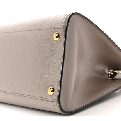 Prada Saffiano Soft Calfskin Tote Argilla 10 of 15