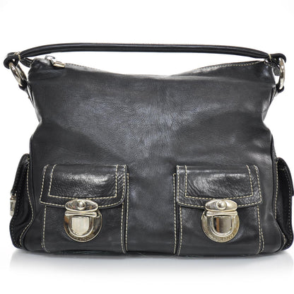 Marc Jacobs Leather Large Multipocket Hobo Black 1 of 8
