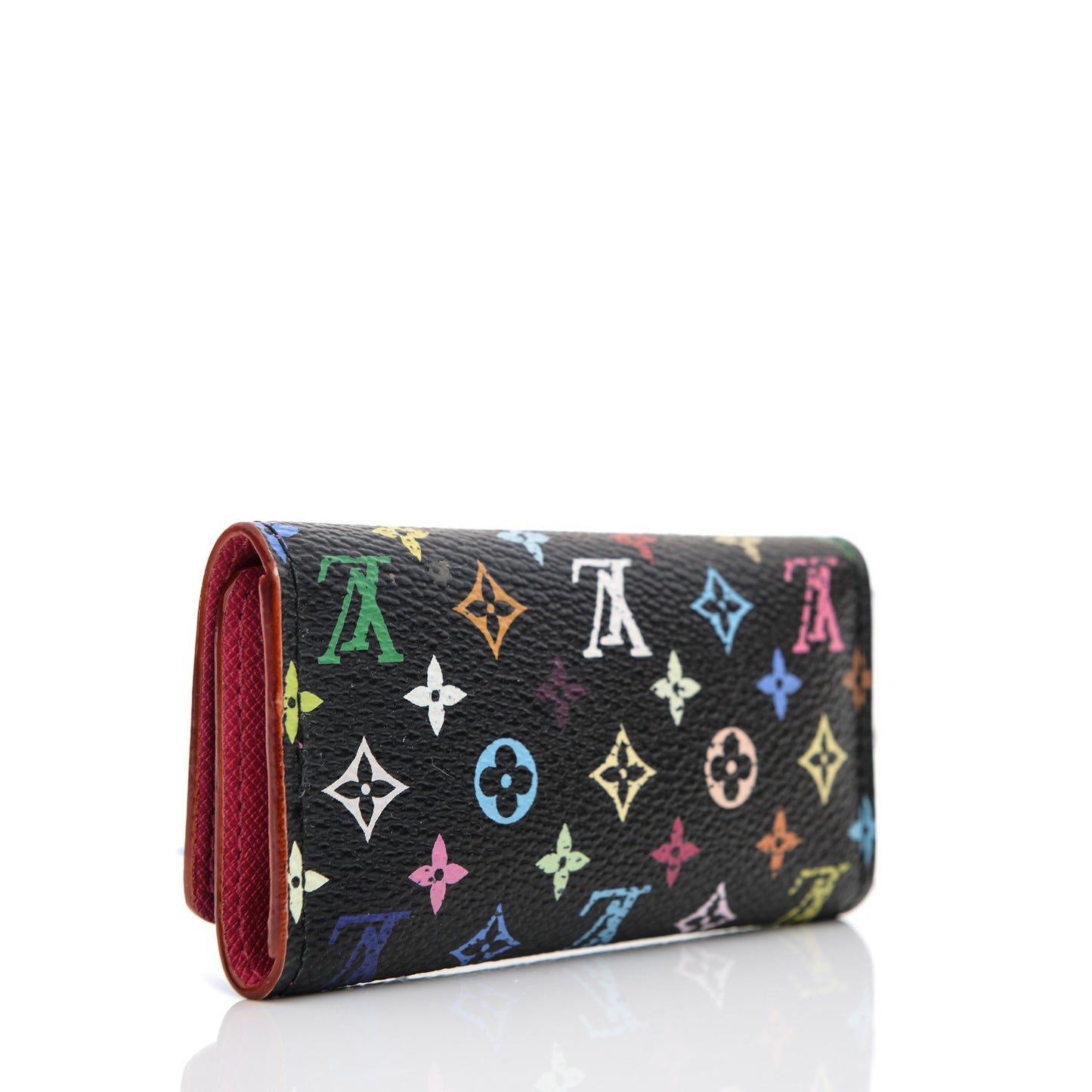 Monogram Multicolor Multicles 4 Key Holder Black Grenade